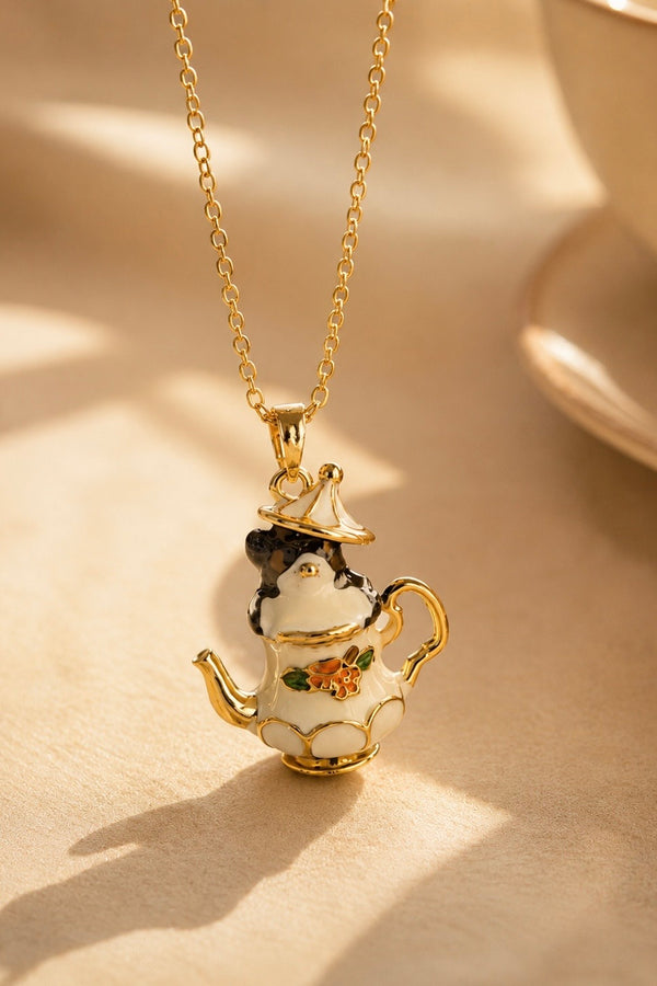 Tea & Whiskers Necklace