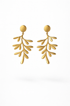 Golden Fern Earrings
