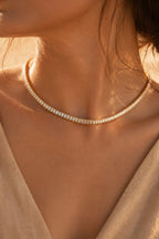 Golden Muse Adjustable Tennis Necklace