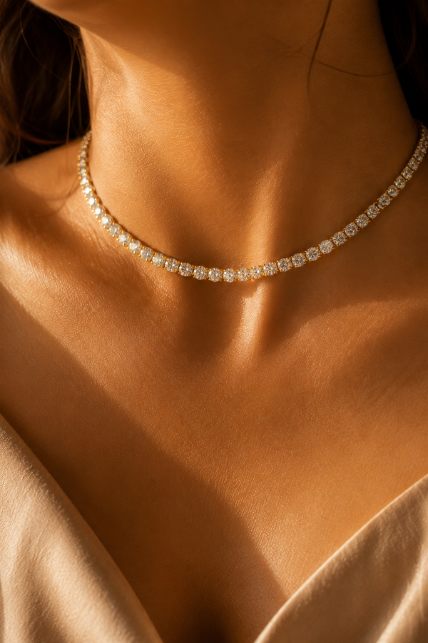 Sunspill Adjustable Tennis Necklace