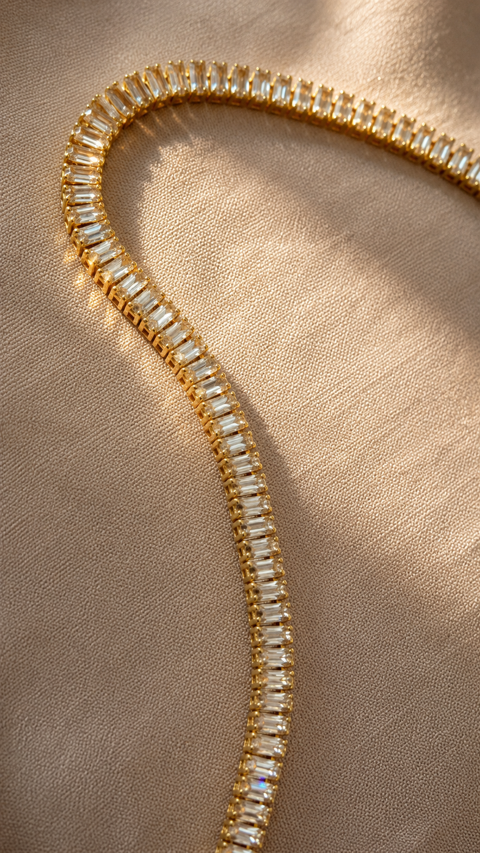 Golden Muse Adjustable Tennis Necklace