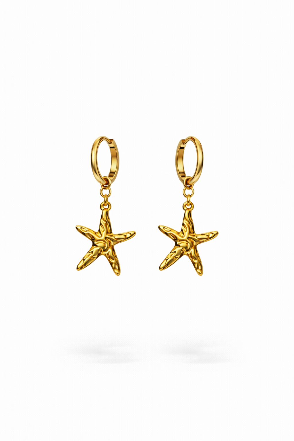 Whispering sea huggies earrings