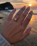 Soft Luxe Diamond Chain Ring