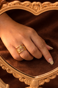 Framed Flowers Ring
