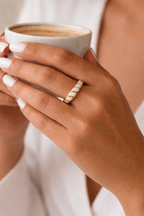 Milky Twist Ring