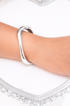 Fluid Silver Bracelet