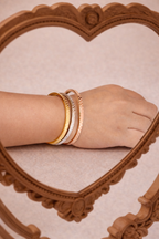 TriTone Chessboard Bracelet Stack