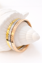 TriTone Chessboard Bracelet Stack