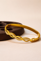 Diamond Ripple Demigold Bracelet