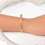 Diamond Ripple Demigold Bracelet