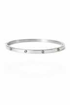 Silver Radiance Stone Bracelet