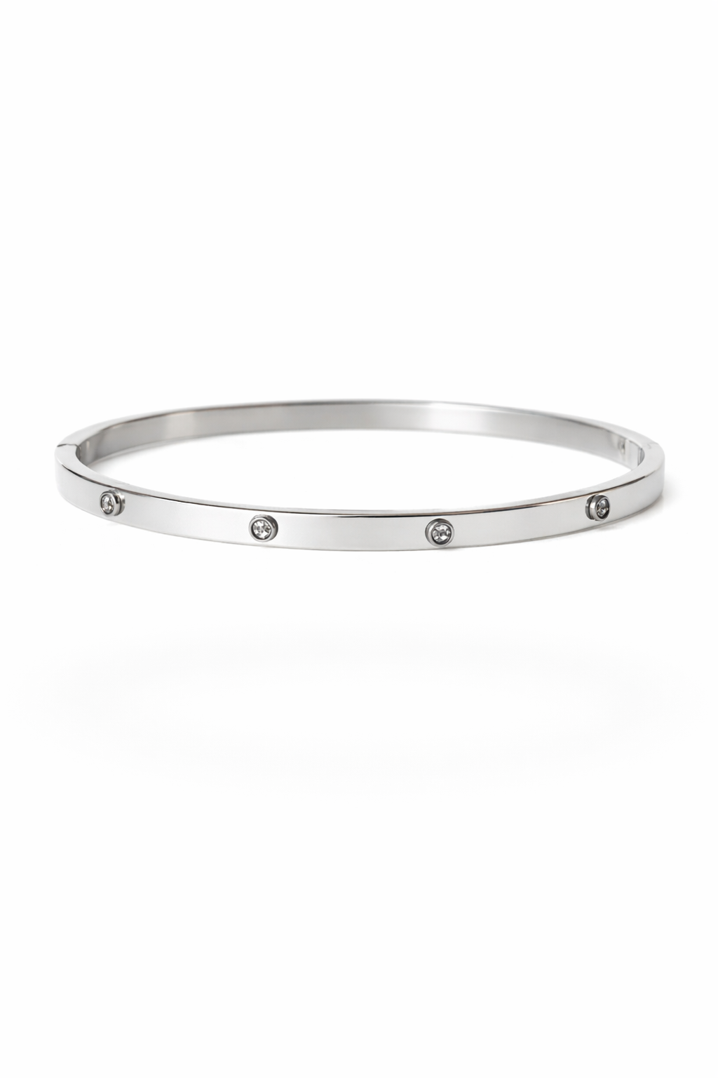 Silver Radiance Stone Bracelet