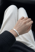 Silver Radiance Stone Bracelet