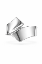 Silver Edge Cuff Bracelet