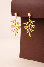 Golden Fern Earrings