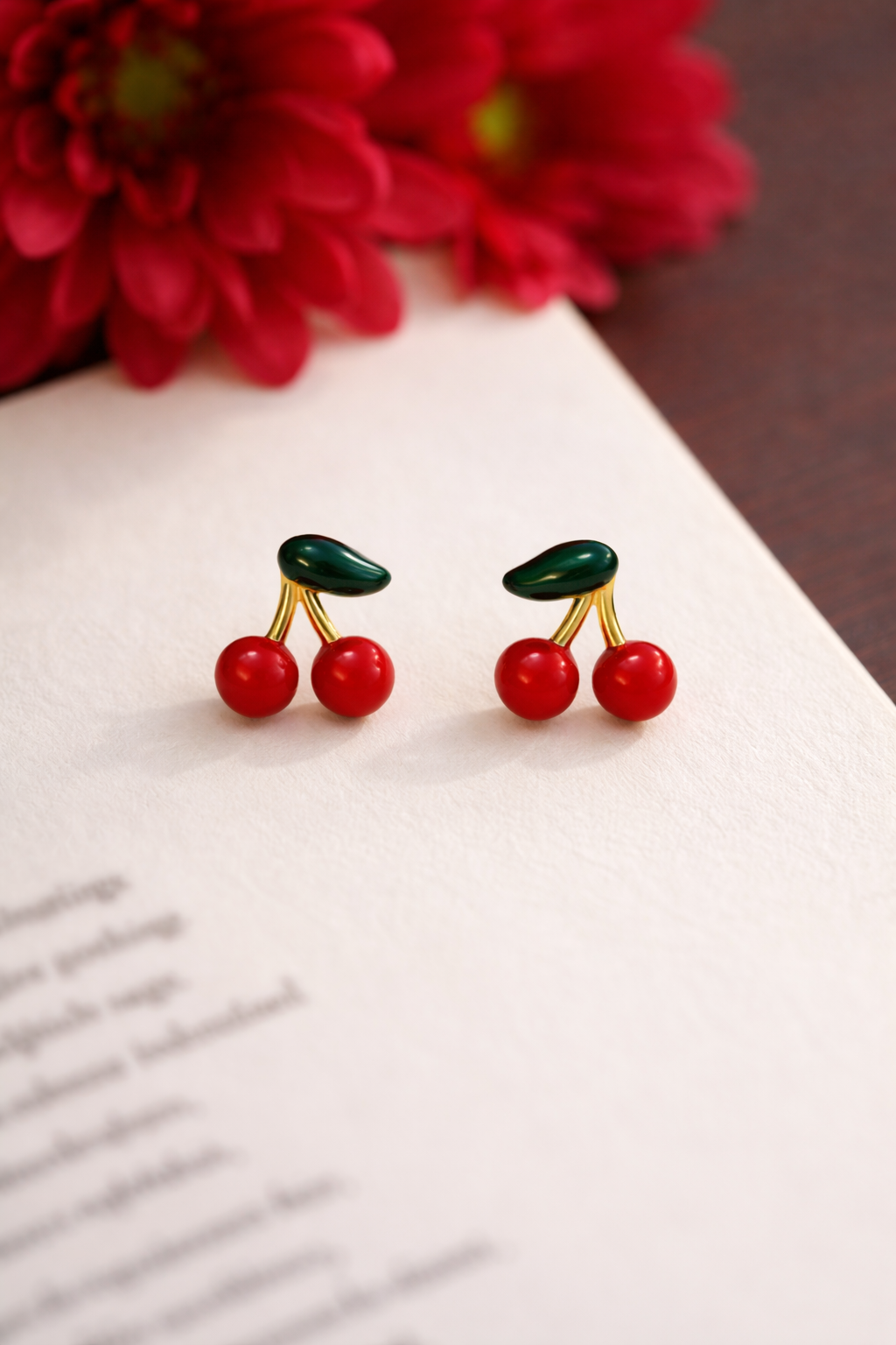 Spring Cherry Earrings