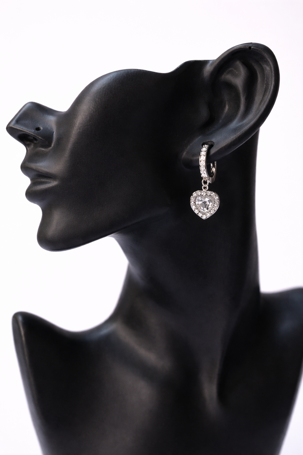 Sparked Love Hoop Earrings