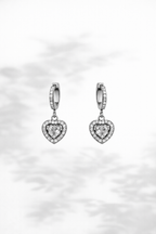 Sparked Love Hoop Earrings