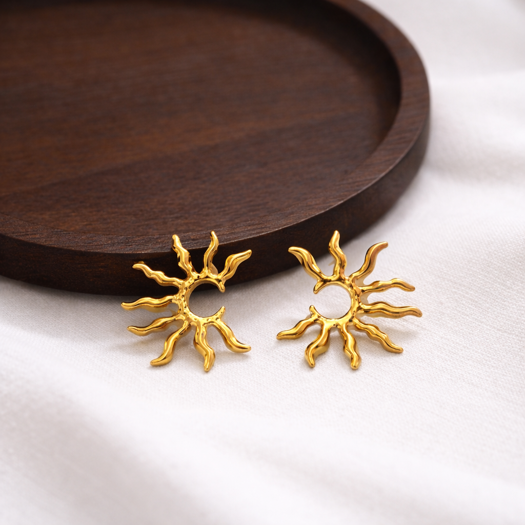 Soft Sun Elegant Earrings