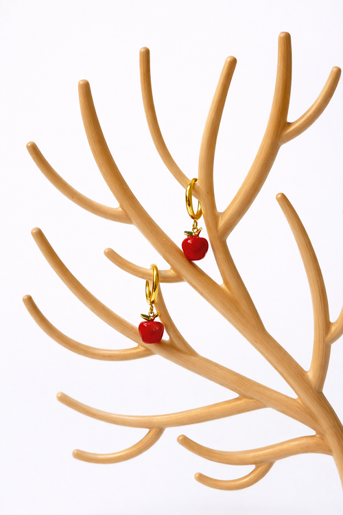 Apple of My Eyes Hoop Earrings