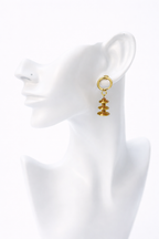 Tower of Coil Hoop Earrings