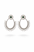 Silver Shine Statement Earrings