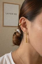 Tower of Coil Hoop Earrings