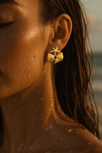 Coral Kiss Demigold Earrings