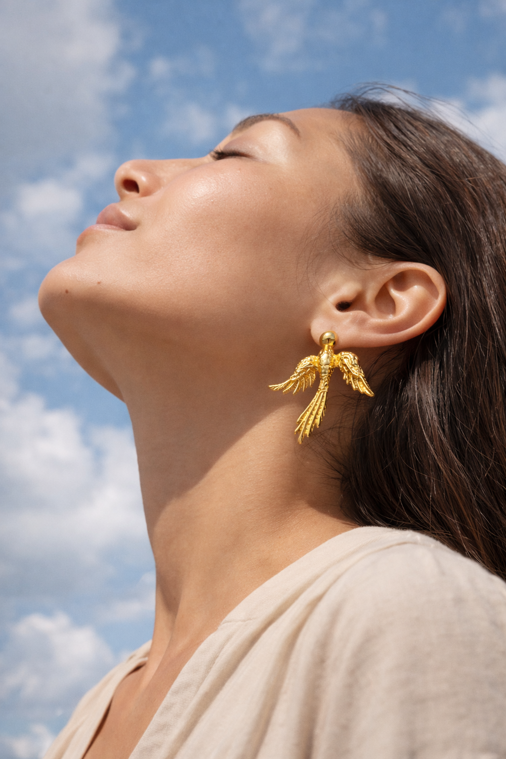 Bird-Core Statement Earrings