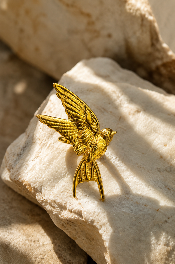 The Gilded Flight Adjustable Ring