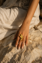 The Gilded Flight Adjustable Ring