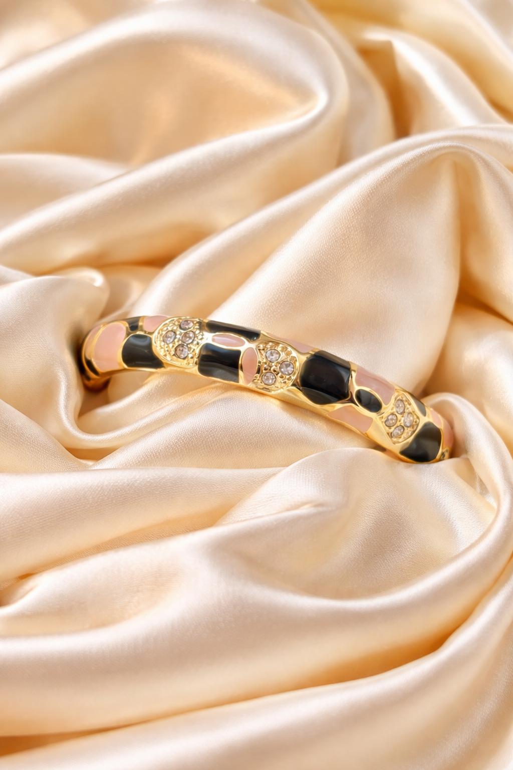 Emerald Sand Bangle Bracelet