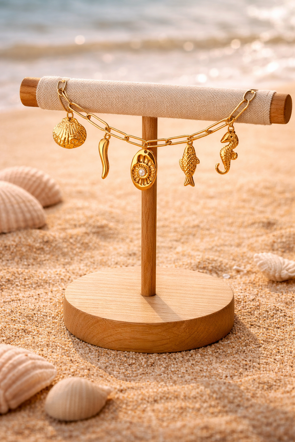 Sea Life Charm Chain Bracelet
