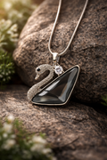 Frozen Swan Glow Necklace