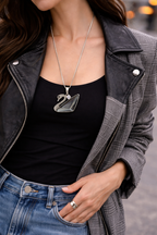 Frozen Swan Glow Necklace