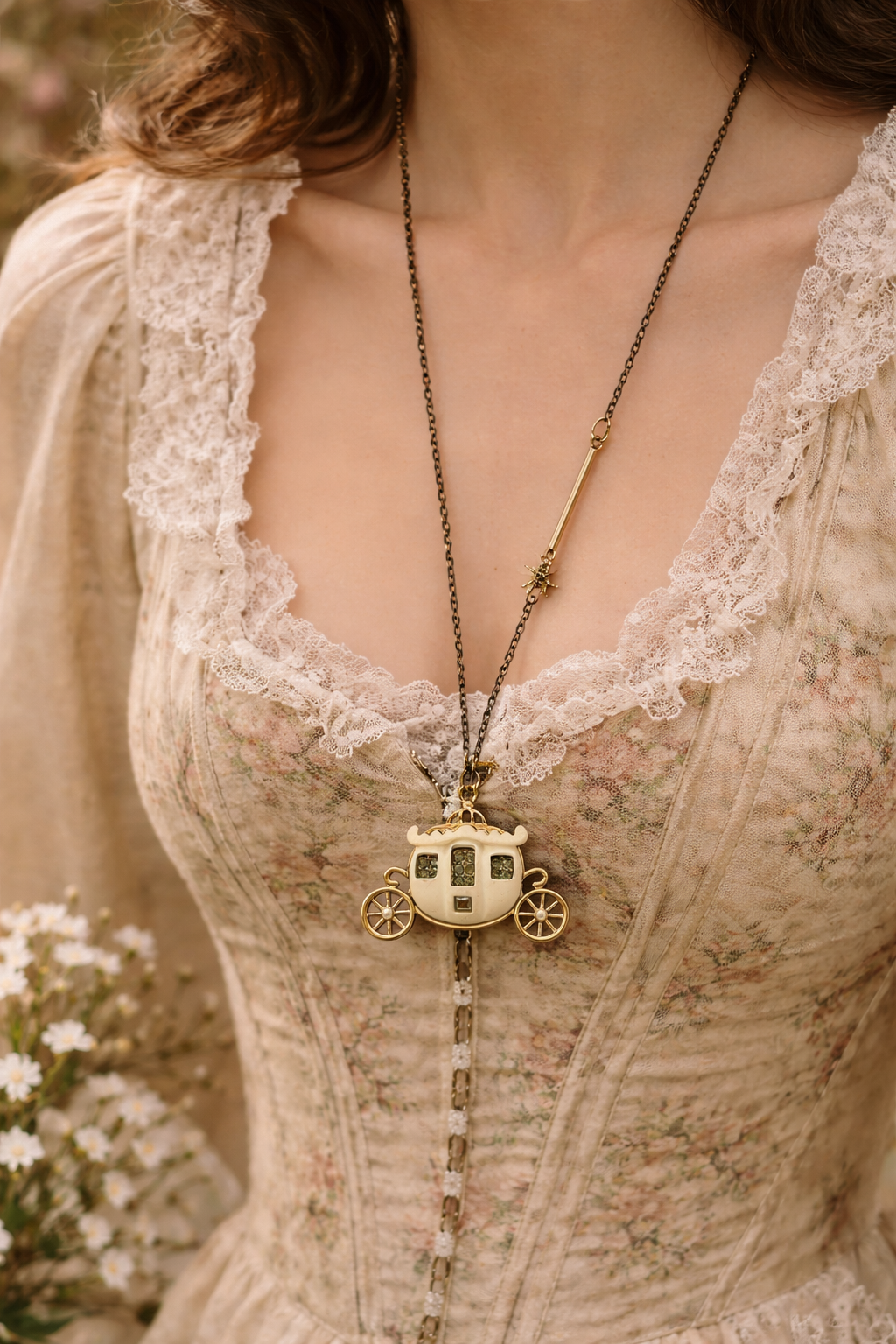 Cinderella Core Carriage Necklace