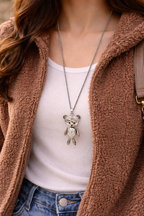 Baby Teddy Diamond Necklace