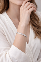 Silver Hexa Shine Bracelet