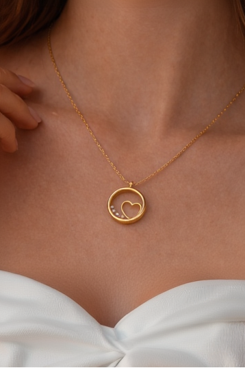 My Heart Stays With You Necklace