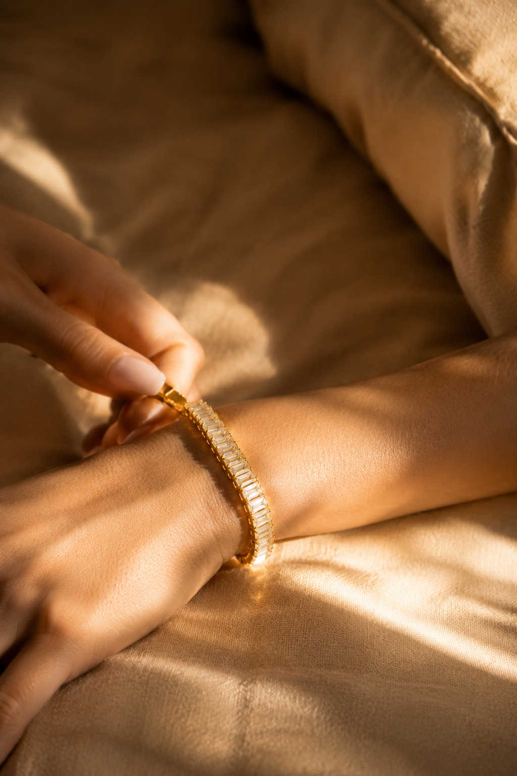 Golden Muse Adjustable Tennis Bracelet