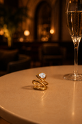 Sculpted Desire Adjustable Ring