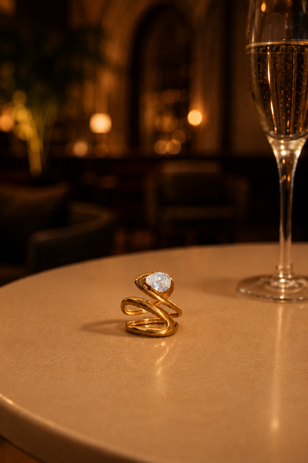 Sculpted Desire Adjustable Ring