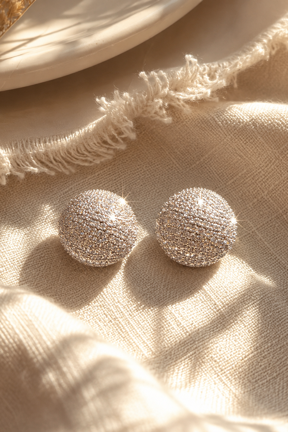 Moon Dust Diamond Huggies