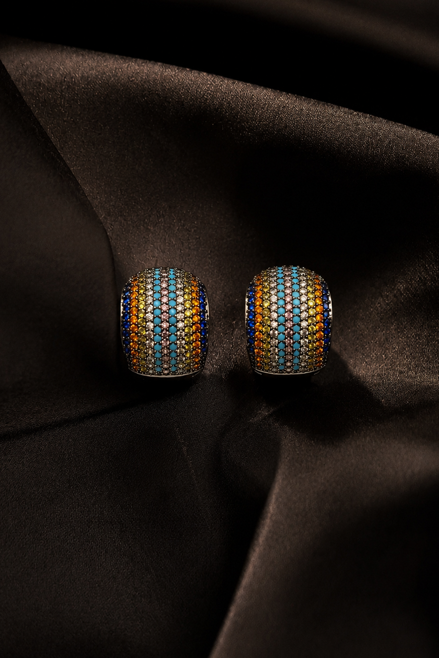 Santorini Spark Diamond Hoops