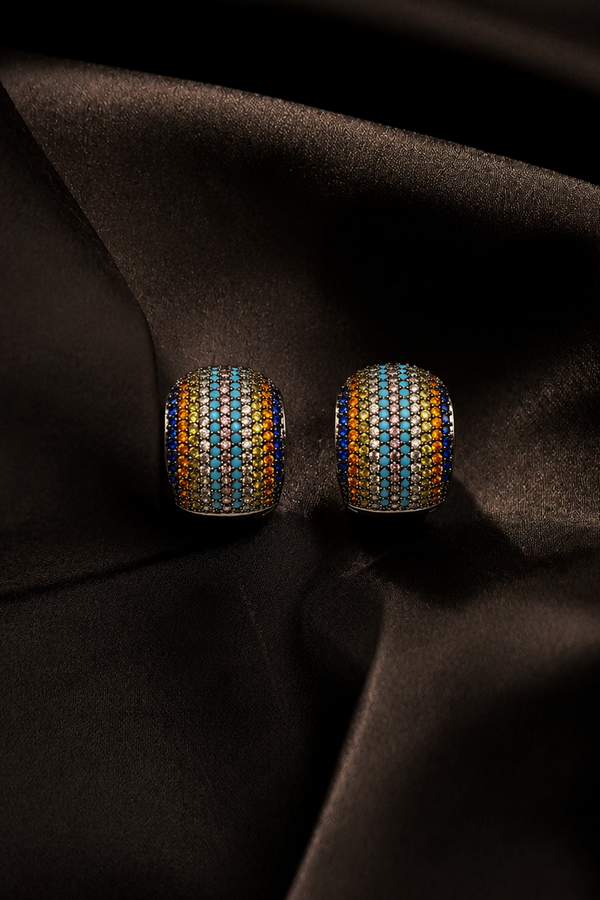 Santorini Spark Diamond Hoops