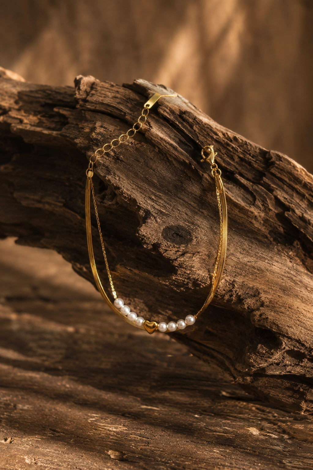 Golden Keepsake Anklet