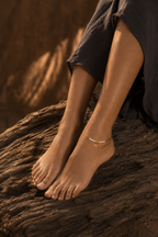 Golden Keepsake Anklet