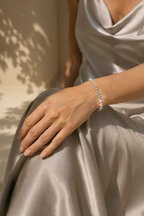 Silver Hour Adjustable Tennis Bracelet