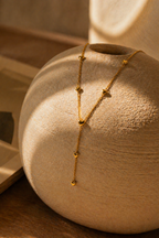 Heartline Drop Lariat Necklace