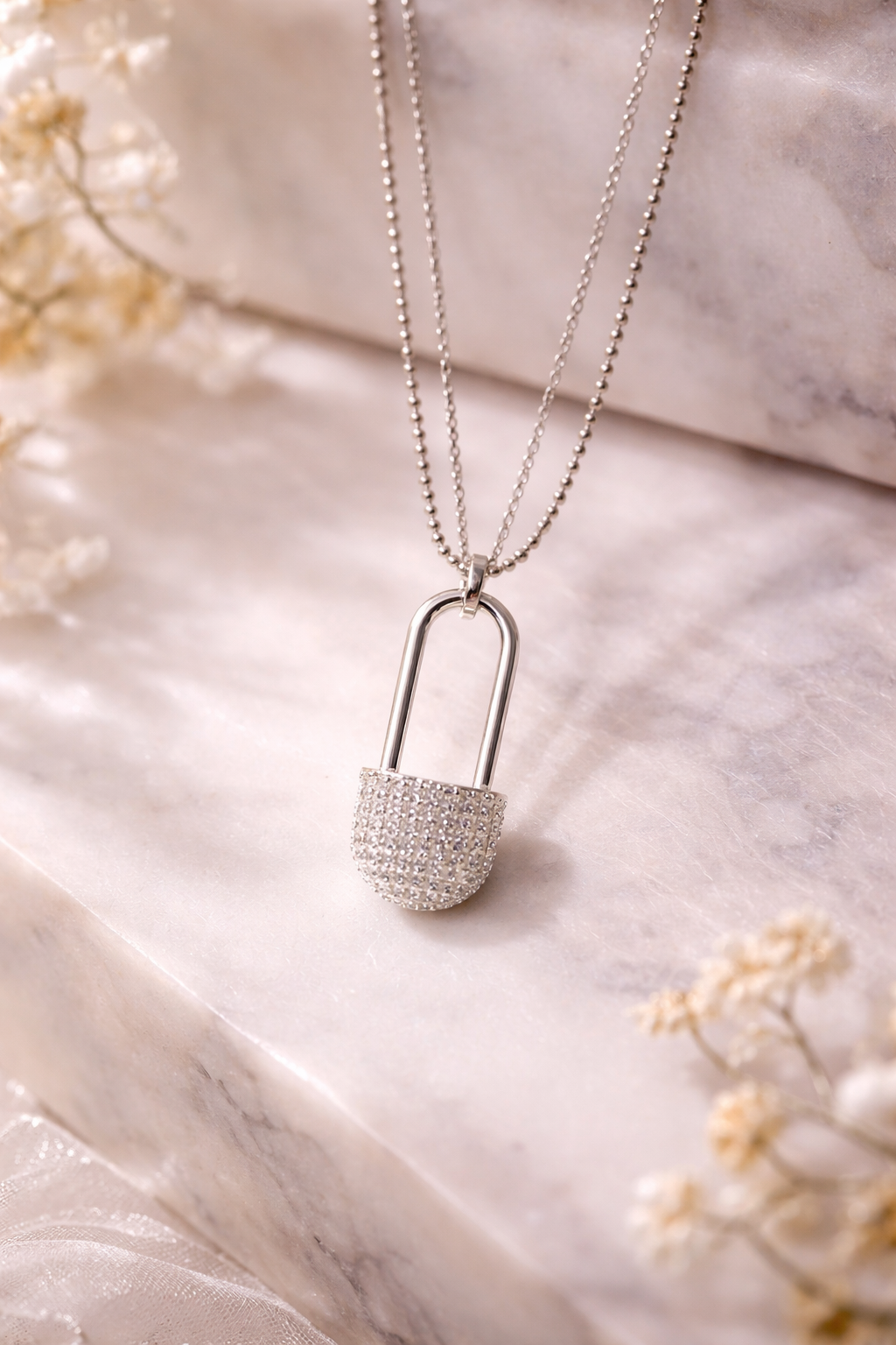 Pretty Rebel Safety Pin Necklace